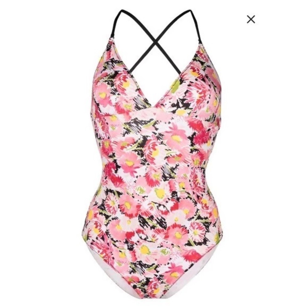 Stella McCartney Pink Floral One Piece Swimsuit NWT - Picture 1 of 16